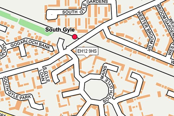 EH12 9HS map - OS OpenMap – Local (Ordnance Survey)