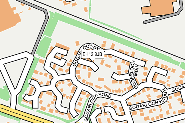 EH12 9JB map - OS OpenMap – Local (Ordnance Survey)