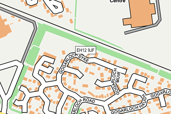 EH12 9JF map - OS OpenMap – Local (Ordnance Survey)