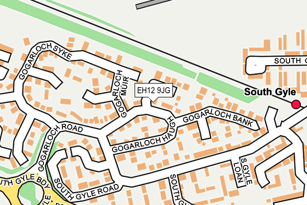 EH12 9JG map - OS OpenMap – Local (Ordnance Survey)