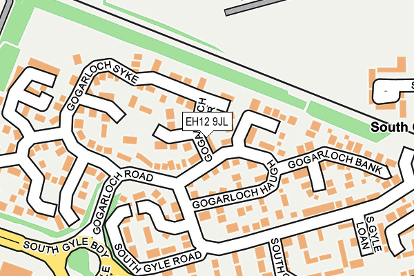 EH12 9JL map - OS OpenMap – Local (Ordnance Survey)