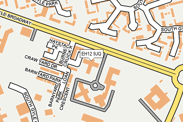 EH12 9JQ map - OS OpenMap – Local (Ordnance Survey)