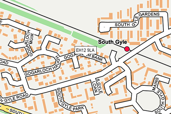 EH12 9LA map - OS OpenMap – Local (Ordnance Survey)