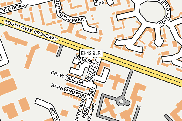 EH12 9LR map - OS OpenMap – Local (Ordnance Survey)