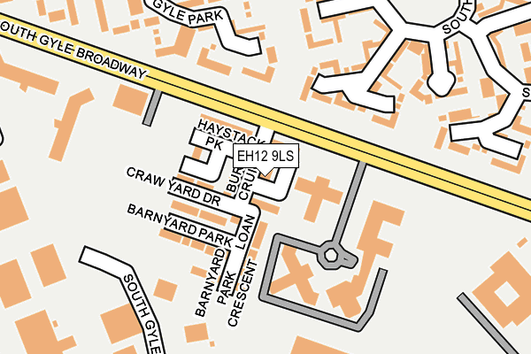 EH12 9LS map - OS OpenMap – Local (Ordnance Survey)