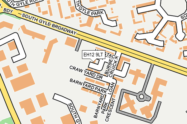 EH12 9LT map - OS OpenMap – Local (Ordnance Survey)