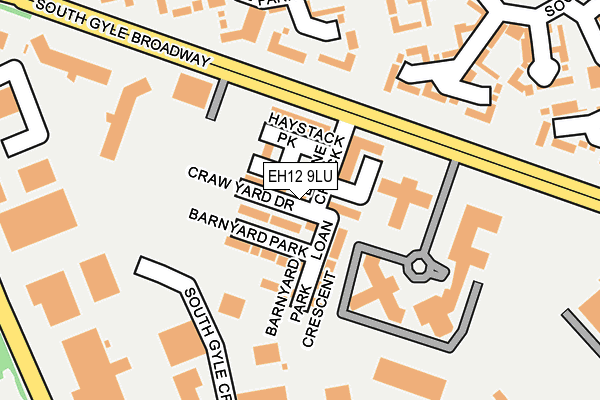 EH12 9LU map - OS OpenMap – Local (Ordnance Survey)