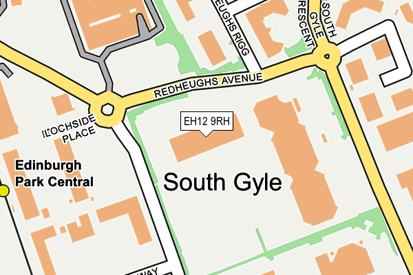 EH12 9RH map - OS OpenMap – Local (Ordnance Survey)