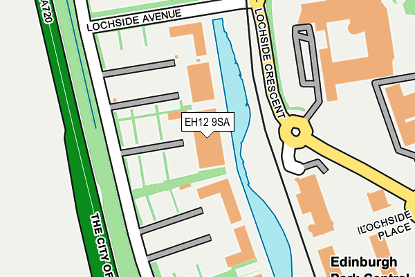 EH12 9SA map - OS OpenMap – Local (Ordnance Survey)