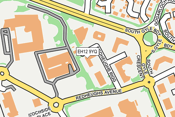 EH12 9YQ map - OS OpenMap – Local (Ordnance Survey)