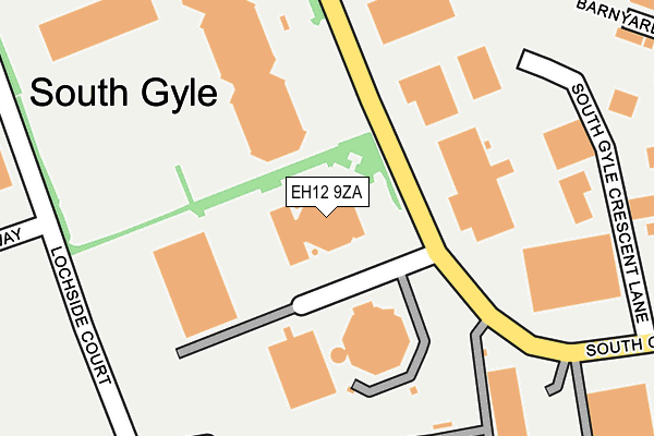 EH12 9ZA map - OS OpenMap – Local (Ordnance Survey)