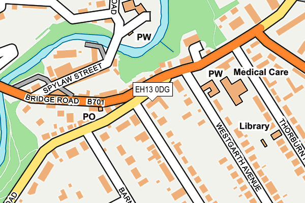 EH13 0DG map - OS OpenMap – Local (Ordnance Survey)