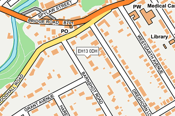 EH13 0DH map - OS OpenMap – Local (Ordnance Survey)