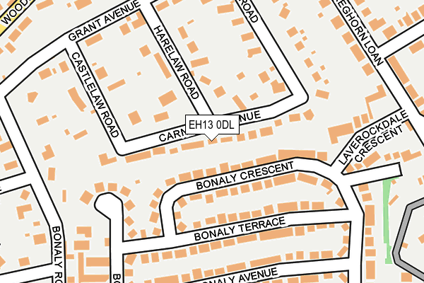 EH13 0DL map - OS OpenMap – Local (Ordnance Survey)