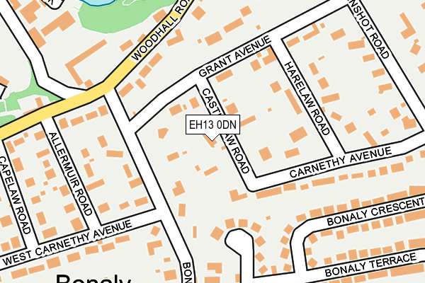 EH13 0DN map - OS OpenMap – Local (Ordnance Survey)