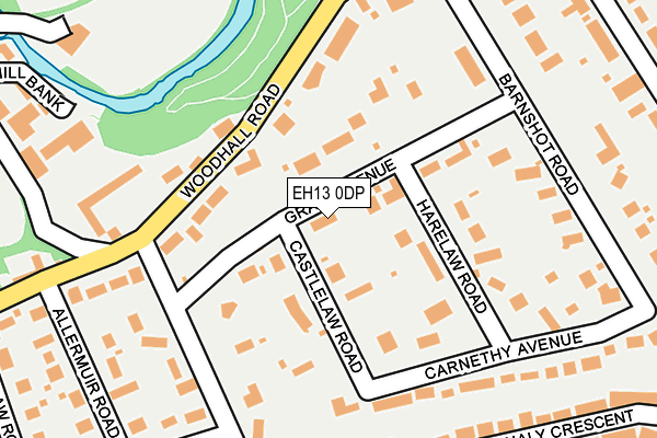 EH13 0DP map - OS OpenMap – Local (Ordnance Survey)