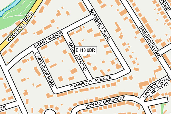 EH13 0DR map - OS OpenMap – Local (Ordnance Survey)