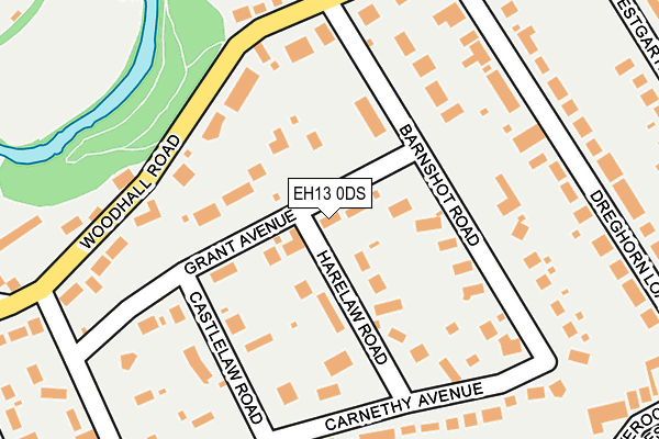 EH13 0DS map - OS OpenMap – Local (Ordnance Survey)