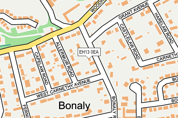 EH13 0EA map - OS OpenMap – Local (Ordnance Survey)