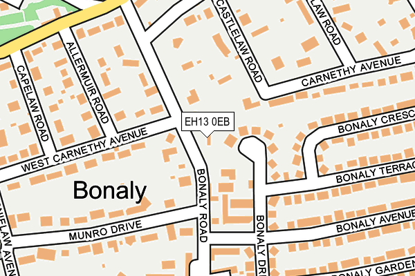 EH13 0EB map - OS OpenMap – Local (Ordnance Survey)