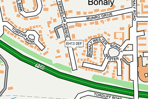 EH13 0EF map - OS OpenMap – Local (Ordnance Survey)