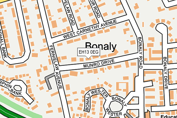 EH13 0EG map - OS OpenMap – Local (Ordnance Survey)