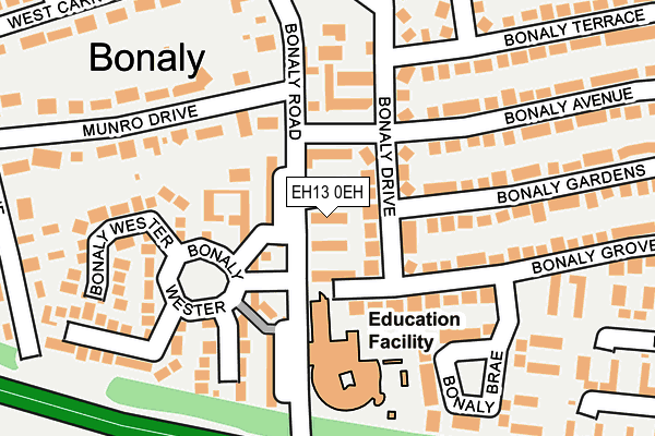 EH13 0EH map - OS OpenMap – Local (Ordnance Survey)