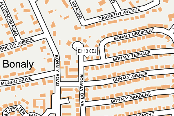 EH13 0EJ map - OS OpenMap – Local (Ordnance Survey)