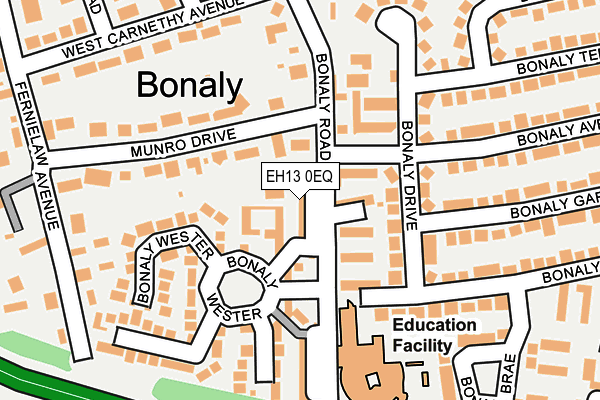 EH13 0EQ map - OS OpenMap – Local (Ordnance Survey)