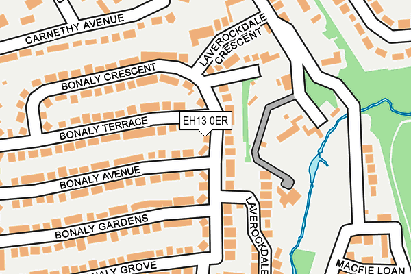 EH13 0ER map - OS OpenMap – Local (Ordnance Survey)