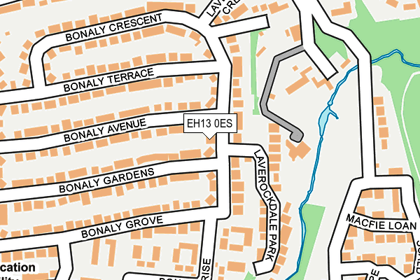 EH13 0ES map - OS OpenMap – Local (Ordnance Survey)