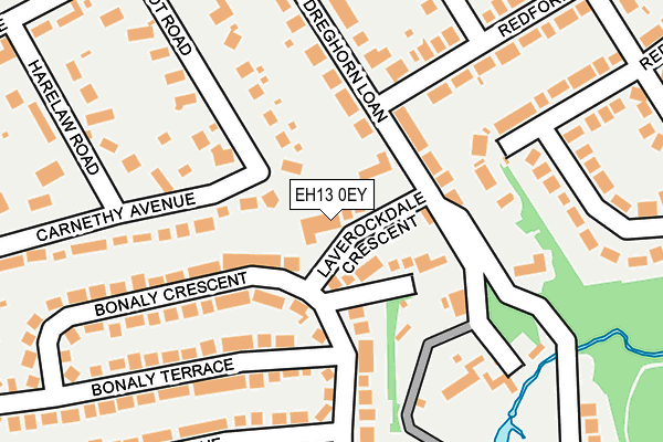 EH13 0EY map - OS OpenMap – Local (Ordnance Survey)