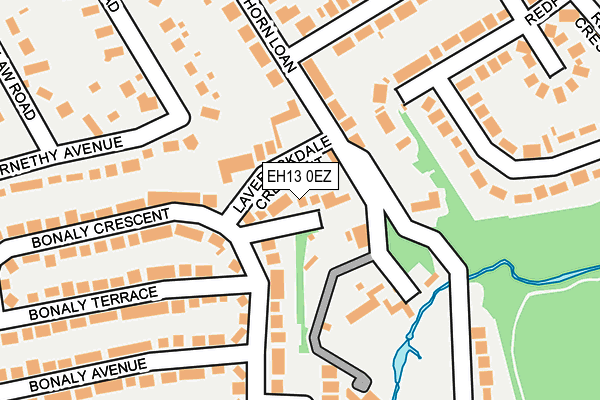 EH13 0EZ map - OS OpenMap – Local (Ordnance Survey)