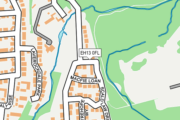 EH13 0FL map - OS OpenMap – Local (Ordnance Survey)