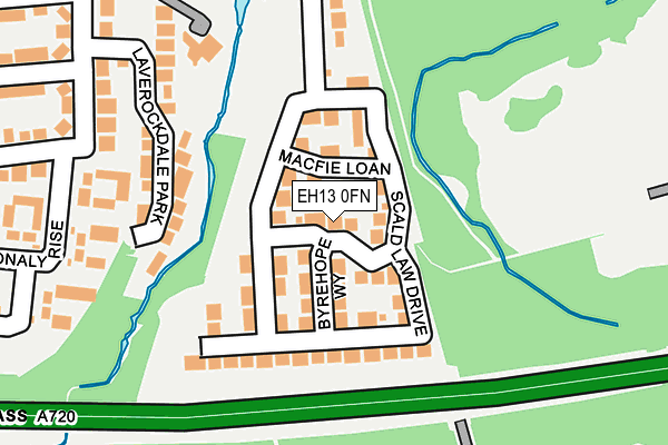 EH13 0FN map - OS OpenMap – Local (Ordnance Survey)