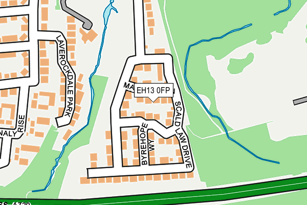 EH13 0FP map - OS OpenMap – Local (Ordnance Survey)