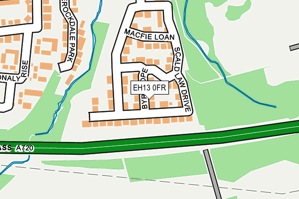 EH13 0FR map - OS OpenMap – Local (Ordnance Survey)