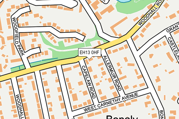 EH13 0HF map - OS OpenMap – Local (Ordnance Survey)