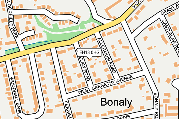 EH13 0HG map - OS OpenMap – Local (Ordnance Survey)