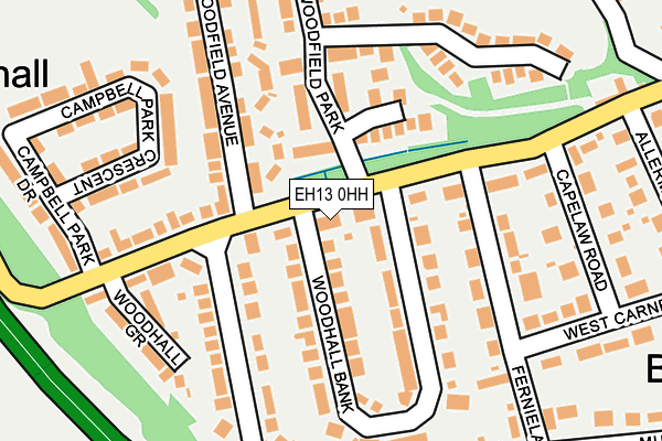 EH13 0HH map - OS OpenMap – Local (Ordnance Survey)