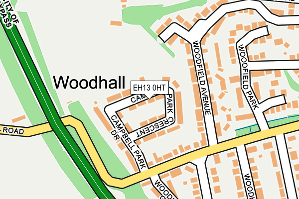 EH13 0HT map - OS OpenMap – Local (Ordnance Survey)