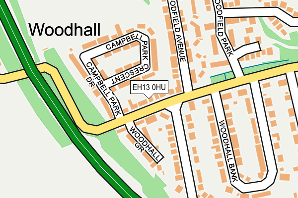 EH13 0HU map - OS OpenMap – Local (Ordnance Survey)