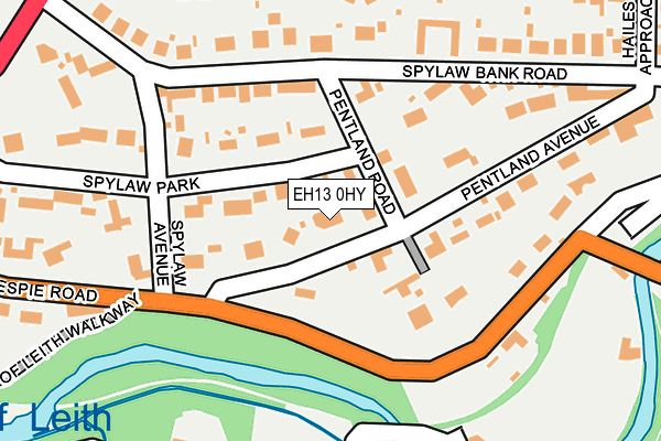 EH13 0HY map - OS OpenMap – Local (Ordnance Survey)