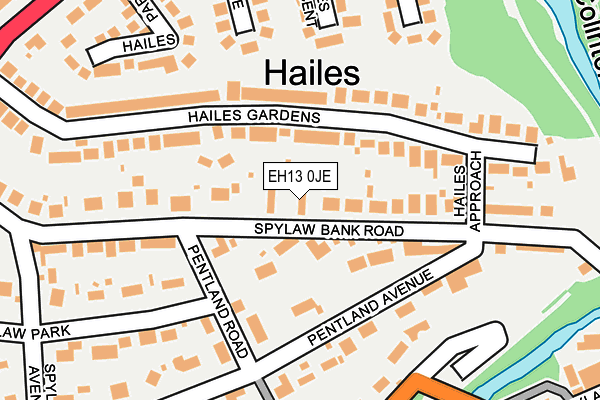 EH13 0JE map - OS OpenMap – Local (Ordnance Survey)