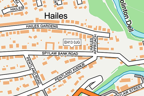 EH13 0JG map - OS OpenMap – Local (Ordnance Survey)