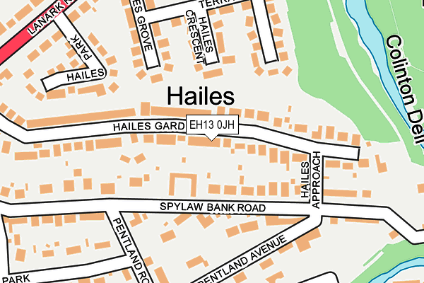 EH13 0JH map - OS OpenMap – Local (Ordnance Survey)