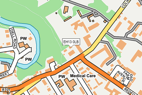 EH13 0LB map - OS OpenMap – Local (Ordnance Survey)