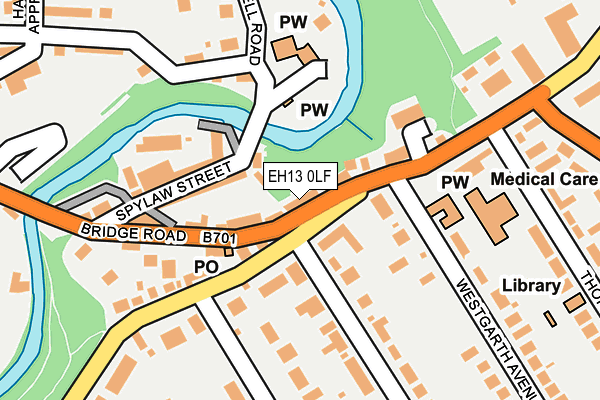 EH13 0LF map - OS OpenMap – Local (Ordnance Survey)