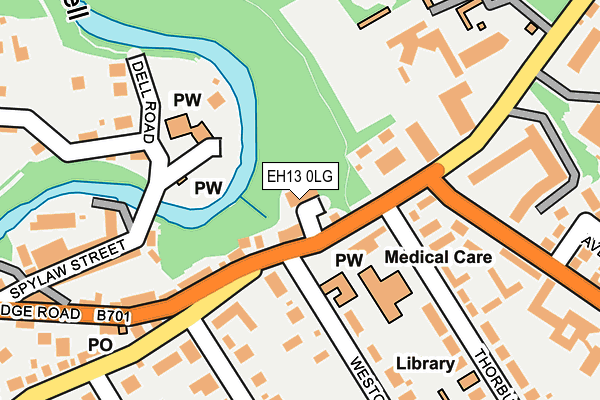 EH13 0LG map - OS OpenMap – Local (Ordnance Survey)