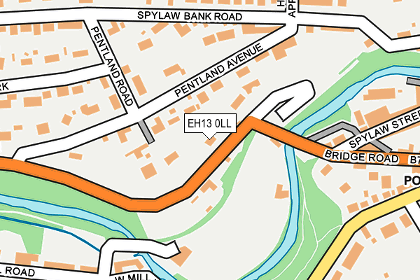 EH13 0LL map - OS OpenMap – Local (Ordnance Survey)